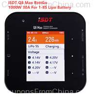 ISDT Q8 Max BattGo 1000W 30A RC Battery Balance Charger