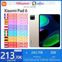 Xiaomi Pad 6 Snap870 6/128GB 11 Inch 2.8K Tablet [EU]