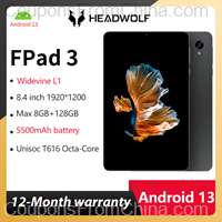 HEADWOLF FPad 3 Android 13 Tablet 8.4 inch 4/128GB 4G LTE