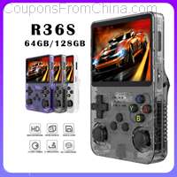 R36S Retro Handheld Video Game Console 64GB