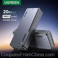 UGREEN 20Gbps NVMe SSD Case SSD Enclosure M.2 to USB3.2 Gen2x2