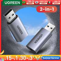 UGREEN Sound Card USB to 3.5mm 2 in 1