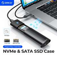 ORICO M.2 NVMe SATA SSD Enclosure Adapter USB C 3.2 Gen 2 10Gbps
