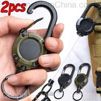 Heavy Duty Retractable Pull Badges ID Reel Carabiner