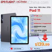 HOTWAV Pad 11 Tablet 11inch 2K 6/256GB