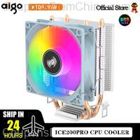 Aigo ICE200PRO Air CPU Cooler 2 Heatpipes Radiator For Intel 115X 1200 1700 AM4 AM5 AMD