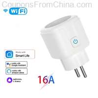 Tuya Wifi Smart Socket EU Plug 20A Power Monitor