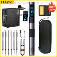 FNIRSI HS-02 Smart Soldering Iron 100W with Tips