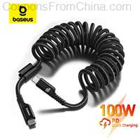 Baseus PD 100W With Expandable Coil Cable