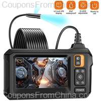 Industrial Endoscope Camera 8mm HD1080P 4.3inch 1m Dual Lens