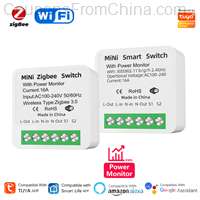 Tuya WiFi Zigbee Smart Mini Switch Power Monitor