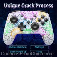 Six Axis Gyroscope Dual Vibration RGB Wireless Gamepad