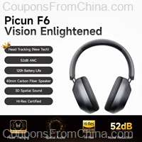 Picun F6 Active Noise Cancelling Wireless Headphones