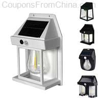 Outdoor Solar Tungsten LED Wall Light with Motion Sensor IP65 Waterproof