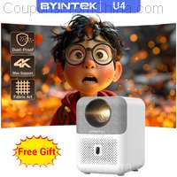 BYINTEK LOVE U4 Smart Mini Home Theater Projector 4K 1080P