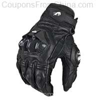 AFS 6 Motorcycle Leather Gloves Carbon Fiber Protective Gloves