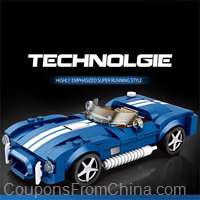 312Pcs Shelby Cobra Car Building Blocks