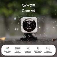 Wyze Cam v4 2K Wi-Fi Camera Indoor/Outdoor Pet/Baby Monitor