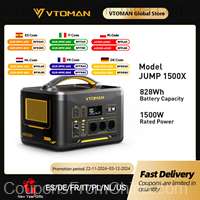 VTOMAN Jump 1500X 1500W 2376Wh LiFePO4 Power Station [EU]