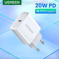 Ugreen Quick Charge 4.0 3.0 PD Charger 20W