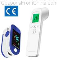 Non-contact Laser Body Temperature Ear Thermometer with Oximeter