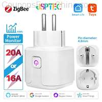 Tuya Zigbee Smart Plug 16A EU Smart Socket With Power Monitoring