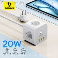 Baseus 20W Charger Power Strip 3AC PD 20W