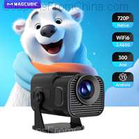 HY320 Mini 720P Android 11 Projector 300ANSI Wifi6 BT5.0