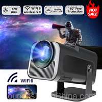 HY320 Mini 720P Android 11 Projector 300ANSI Wifi6 BT5.0