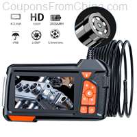 4.3inch LCD Endoscope Camera with Light HD 1080P 5.5mm [EU]