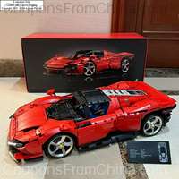 3778Pcs Ferrari Daytona Sp3 Car Building Blocks Supercar