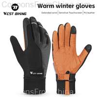 WEST BIKING Winter Long Finger Cycling Gloves