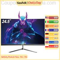 Gawfolk Gaming Monitor 24.5inch Curved 180Hz 1080P [EU]