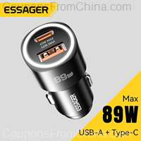 Essager USB Car Charger 89W