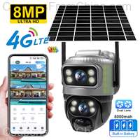 V380 Dual Lens 4G Camera Solar PIR Human Detection IP Camara
