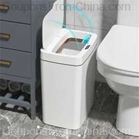 Bathroom Touchless Automatic Trash Can 15L