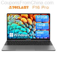 TECLAST F16Pro Laptop 15.6 inch 16/512GB N95 1080P WiFi 6 BT 5.0 [EU]