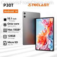 Teclast P30T Android 14 Tablet 10.1inch A523 4/128GB ROM Wi-Fi 6 Type-C 6000mAh [EU]