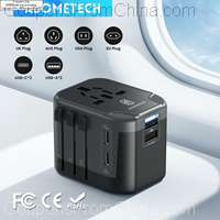 Universal Travel Adapter with 2 USB and 2 Type C Port PD