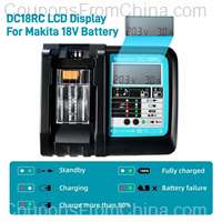DC18RC Li-ion Battery 3A Charger for Makita 18V 14.4V