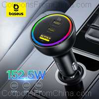 Baseus 152.5W Car Charger 100W/30W/22.5W PD3.0 QC4.0