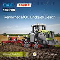 Cada 1336pcs 1:32 CLAAS Agricultural Vehicle Building Blocks No Box