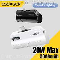 Essager Mini Power Bank 20W 5000mAh Type-C/Lighting