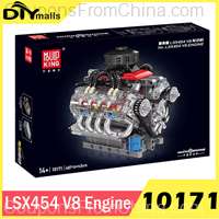 Mould King 10171 Engine LSX454 V8 Building Blocks