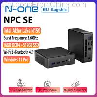 N-one N150 Mini PC SE 16/512GB Windows 11 Pro WiFi 5 Bluetooth 4.2 [EU]