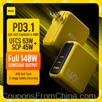 AOHI Magcube Pro 140W GaN Charger PD3.1 3-Port USB C Charger