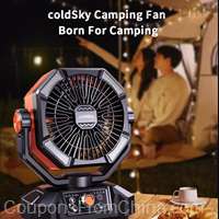 coldSky Camping Fan with 4 LED Lantern 20000mAh [EU]