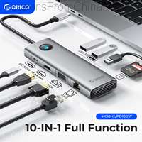 ORICO Type-C Docking Station HUB 8 in 1 RJ45