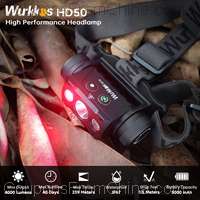 Wurkkos HD50 Headlamp 4000lm XHP50.3 HI+LH351D+660nm