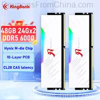 KingBank RAM DDR5 6800MHz 24GBx2 48GB Desktop Memory 288Pin DIMM DDR5